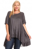 DESERE TUNIC IN CHARCOAL (6 Pack)
